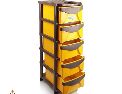 فایل پنج طبقه کشویی زیباسازان پلاستیک کد 37015