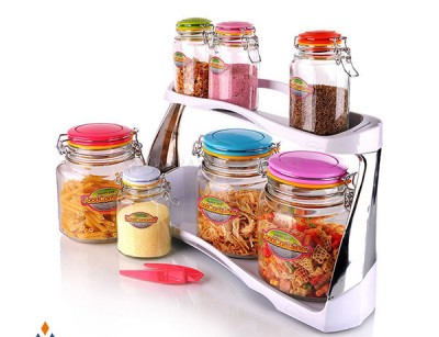 سرویس حبوبات بیضی رنگین کمان زیباسازان