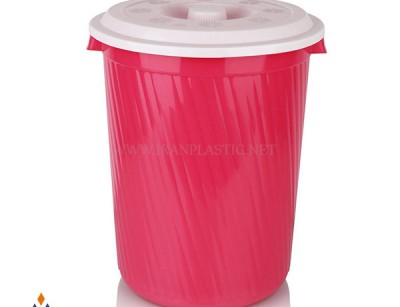 سطل زباله 610 دربدار ایده آل پلاستیک کد 224
