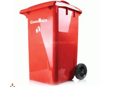 سطل زباله  180 لیتری پدال دار و چرخ دار گودبین پلاستیک