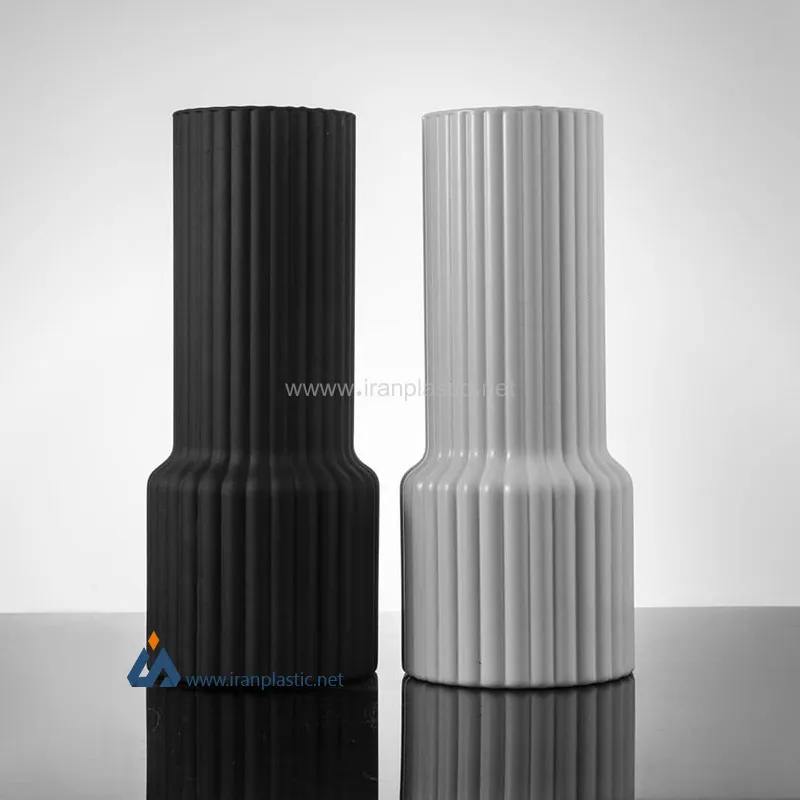 گلدان سفید مشکی اسمارت پیشگامان بلور