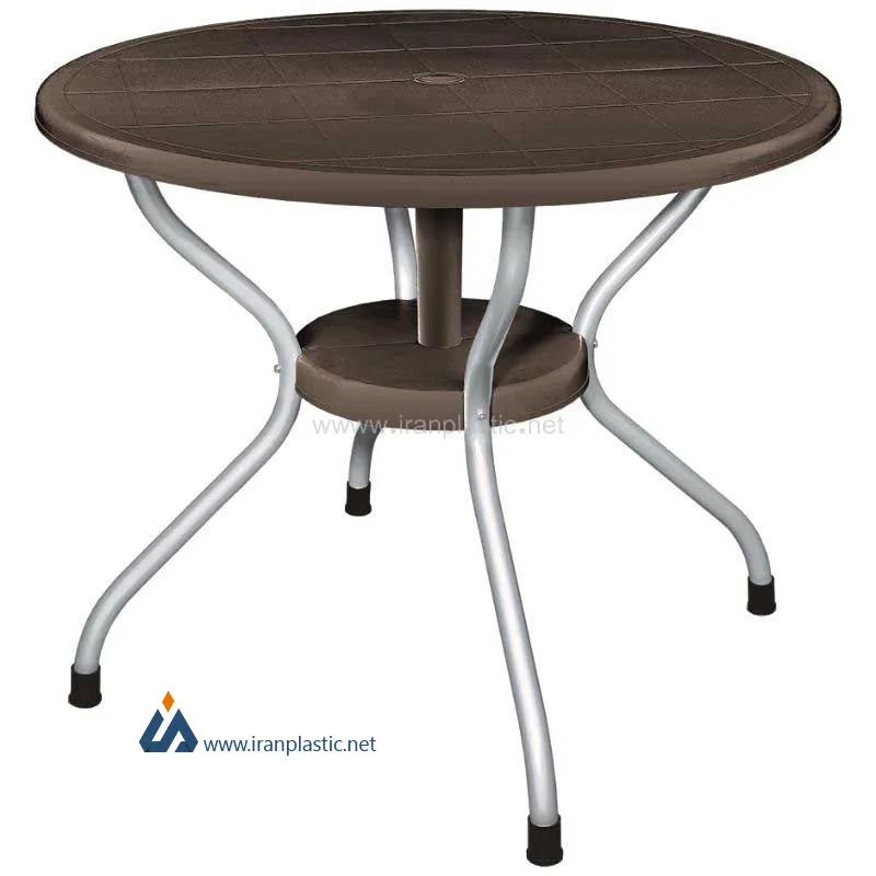 میز نهارخوری گرد پلاستیکی ناصر پلاستیک کد 922