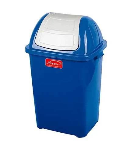 سطل زباله درب بادبزنی ناصر پلاستیک کد 5180