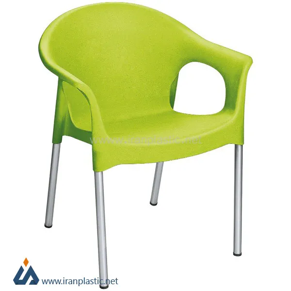 صندلی پایه فلزی دسته دار ناصر پلاستیک کد 990