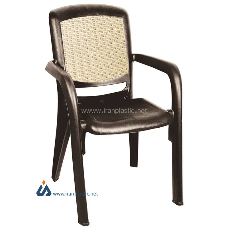 صندلی دسته دار دو رنگ ناصر پلاستیک کد 887