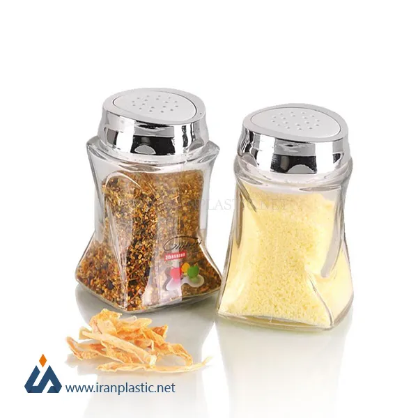 نمک پاش بانو درب کروم زیباسازان پلاستیک کد 13019