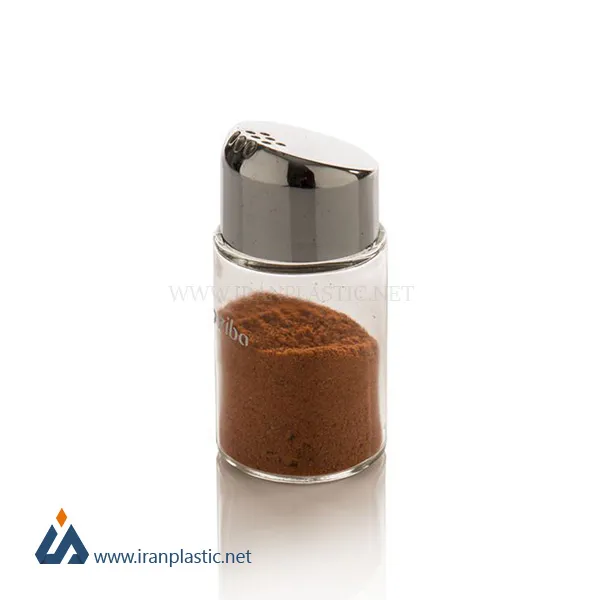 نمک پاش سرکج درب کروم زیباسازان پلاستیک سایز یک کد 13034