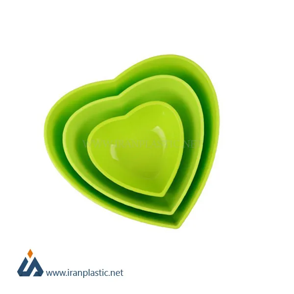 کاسه قلب سه سایز زیباسازان پلاستیک کد 32143