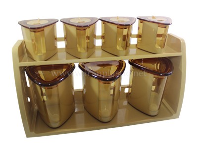 سرویس حبوبات 8 پارچه سه گوش بیتا پلاستیک