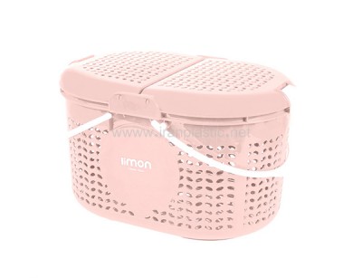 سبد پیک نیک بیضی ساحل لیمون پلاستیک