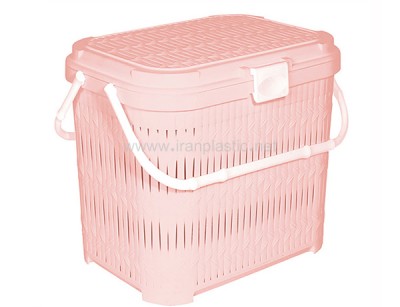 سبد پیک نیک دربدار بلند طرح بامبو لیمون