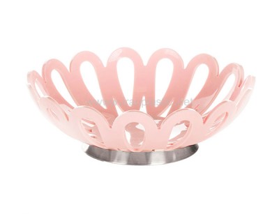 سبد میوه متوسط پایه استیل لیمون