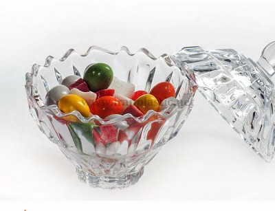 قندان مانیلا شیشه و بلور کاوه