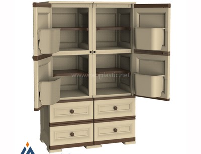 دراور جا کفشی چهار طبقه دو درب وندیک