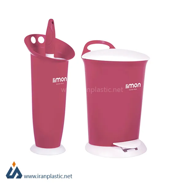 سطل و فرچه ساده پلاستیک لیمون 858