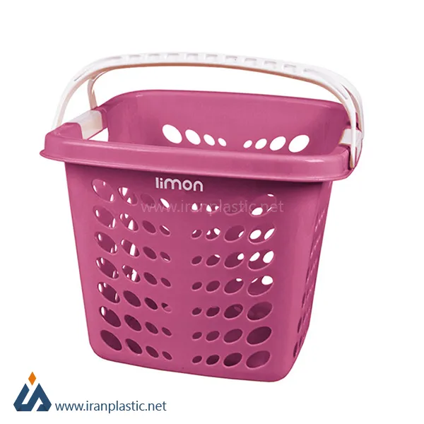 سبد رخت دسته دار پلاستیک لیمون 034