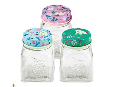 شیشه ادویه بهار نارنج بلور نیلوفر