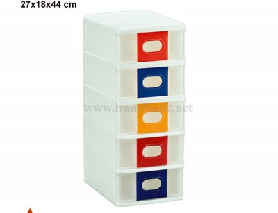 جعبه همه کاره پنج طبقه ناصر پلاستیک