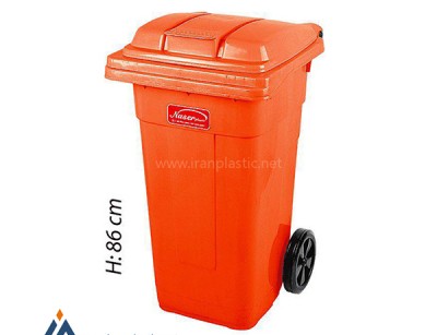 مخزن زباله چرخ دار پلاستیک ناصر 5100