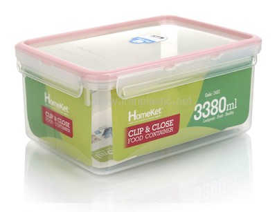 ظرف فریزری مستطیل متوسط هوم کت پلاستیک