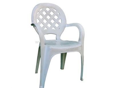 صندلی پلاستیکی دسته دار صبا پلاستیک کد 136