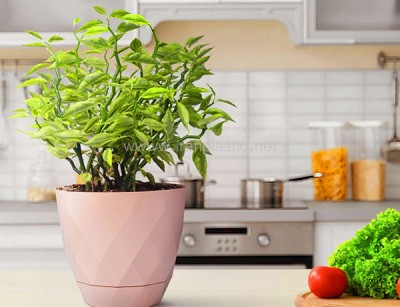 گلدان لوزی پلی نیک پلاستیک