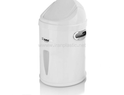 سطل بادبزنی بزرگ کروم رادین