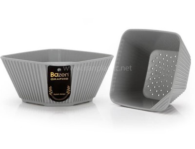 سبد تفاله گیر گرافیک بازن پلاستیک