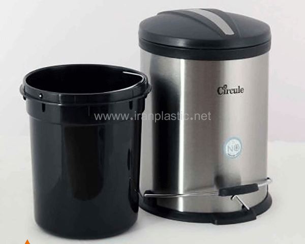 سطل زباله استیل 15 ليتر سركوله Circule