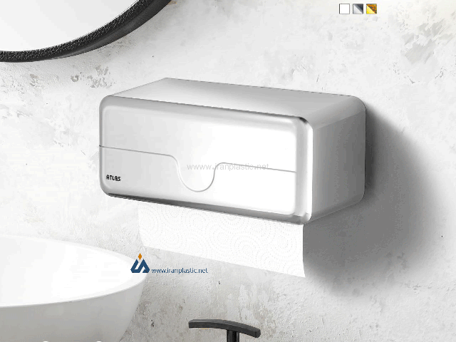 جا دستمال روکش دار بزرگ سبلان اطلس پلاستیک