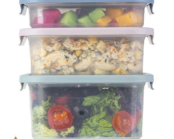 ظرف دربدار مربع باراکا زیباسازان پلاستیک