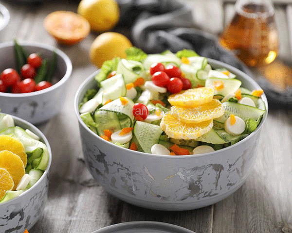 کاسه دربدار ماربل رزمن پلاستیک