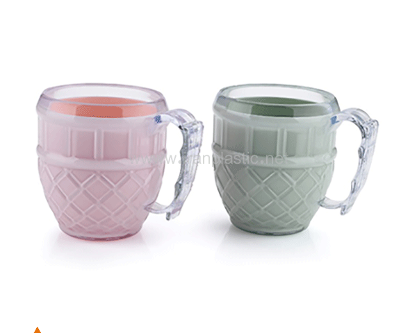 لیوان دوجداره حصیری پلاستیکی دلسا پلاستیک 1303