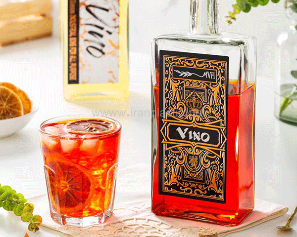 بطری آب بلور وینو شیشه و بلور MVH