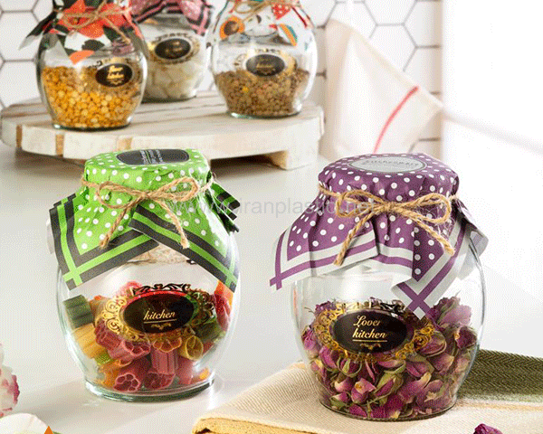 بانکه حبوبات تپلی بلور و شیشه mvh