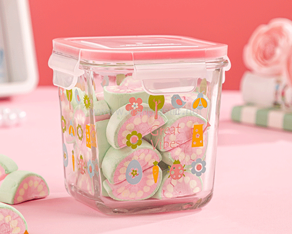 ظرف شیشه ای دربدار 860 میلی لیتر لیمون پلاستیک 2110