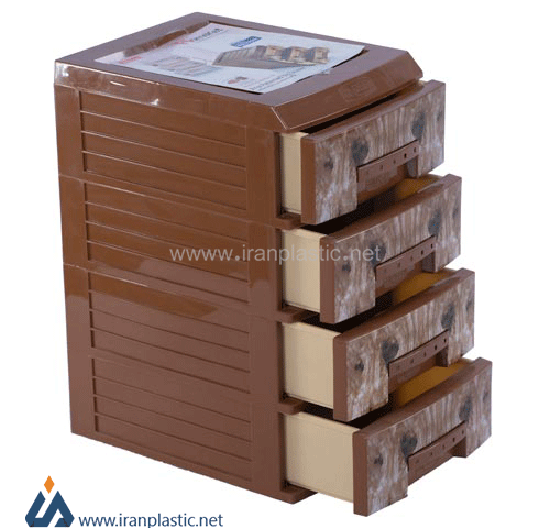 دراور بزرگ طرح چوب آریا هوم کت پلاستیک 1643