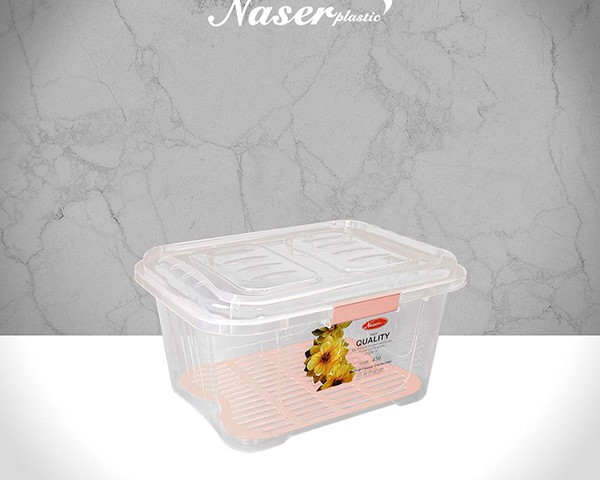 جانانی قفلی شفاف ناصر پلاستیک کد 410