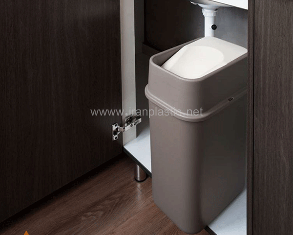 سطل زباله بادبزنی آریا سام پلاستیک