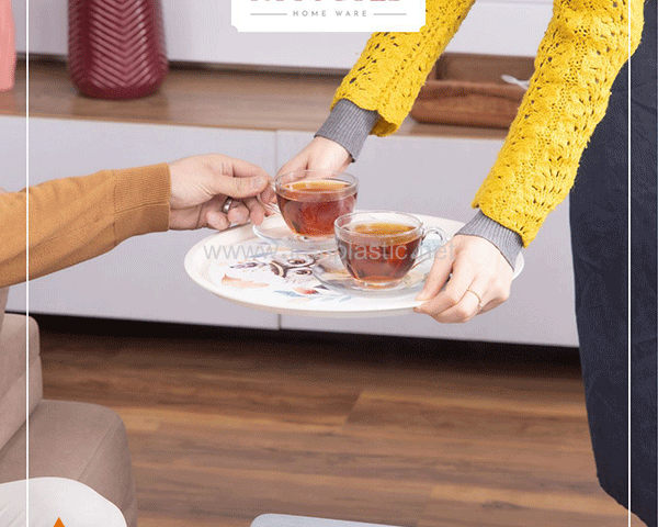 سینی گرد رزگلد پلاستیک 2359