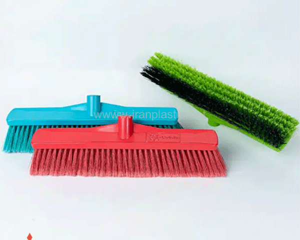 جارو پلاستیکی دوکاره سالنی 40 سانت گلچین 431