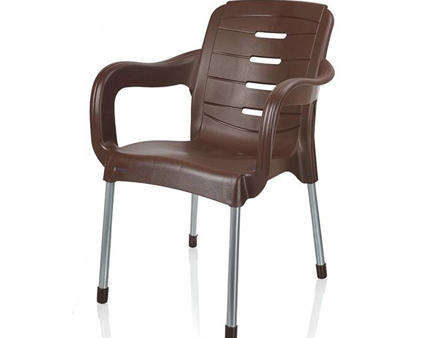 صندلی پلاستیکی پایه فلزی دسته دار تسا پلاستیک 202