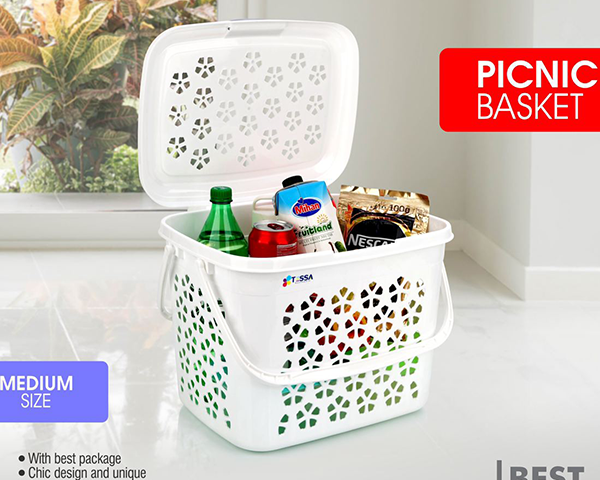 سبد پیک نیک ترگل کوچک تسا پلاستیک 143