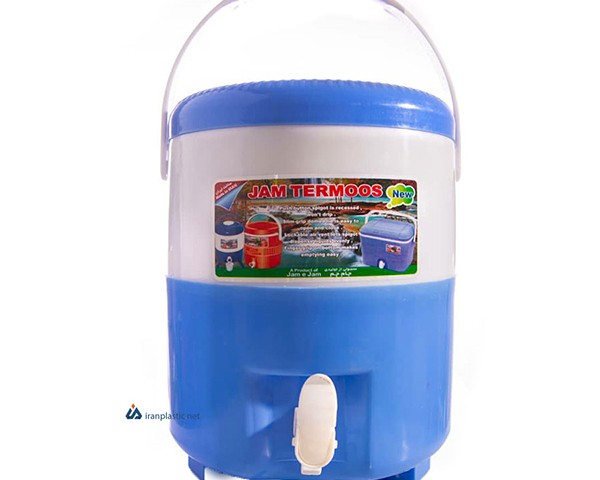 کلمن آب پلاستیکی 10 لیتری پایه دار جام ترموس