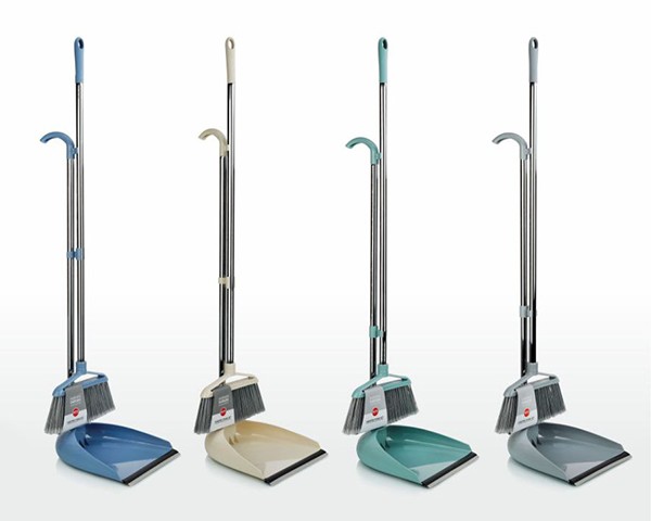 ست جارو و خاک انداز ایستاده باربارا پلاستیک 1016