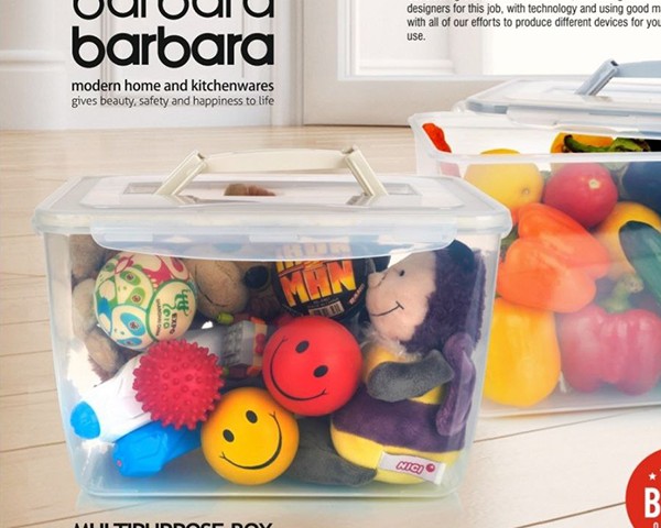 باکس چهار قفل 10 لیتری باربارا پلاستیک 1003