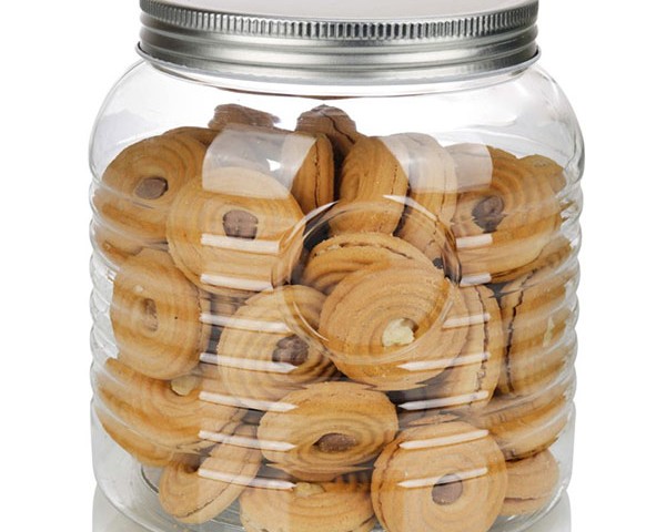 بانکه حبوبات سوپر پت درب فلزی 3 هیما پلاست 402093