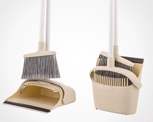 ست جارو و خاک انداز مخزن دار لیمون 2044