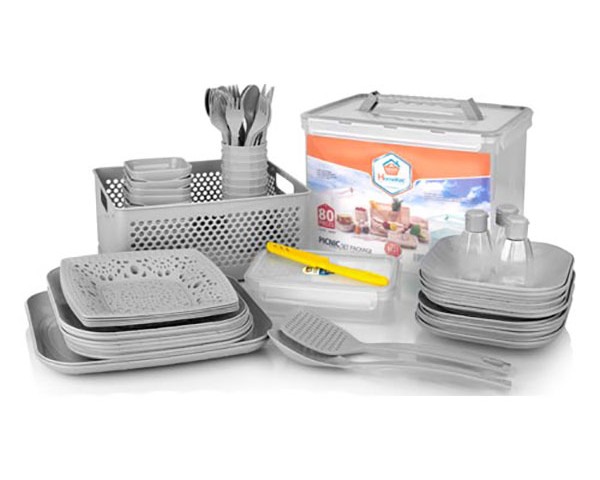 سرویس مسافرتی 80 پارچه هومکت پلاستیک 3450