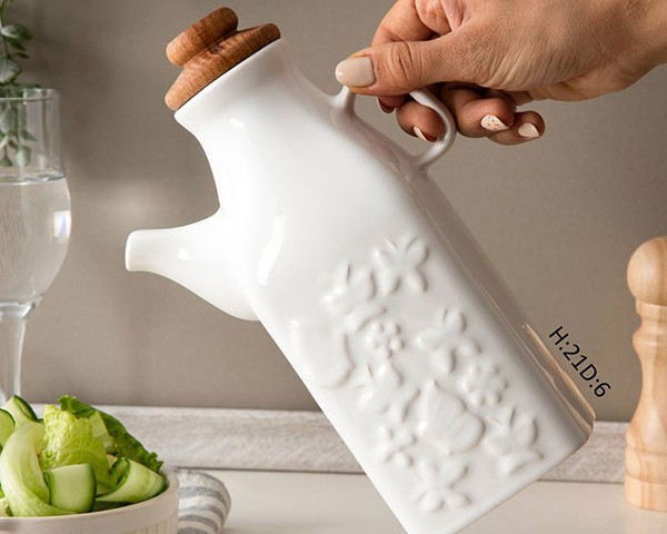 آبلیمو ریز و روغن ریز پروانه سرامیکی درب چوبی کارولین